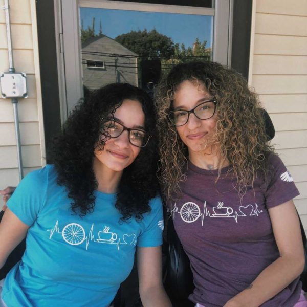 Women's shirt - Heartbeat (Teal/Blue)